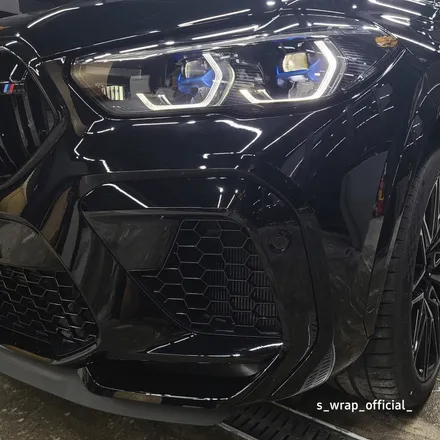 수원PPF - BMW X6 M - 블랙PPF 전체랩핑 탑클래스 필름 시공 / 영통구 원천동