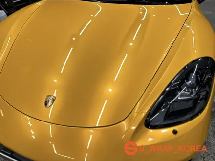 수원랩핑 - 718 박스터 GTS - 에스랩 리퀴드 옐로우 전체랩핑 / 영통구 원천동