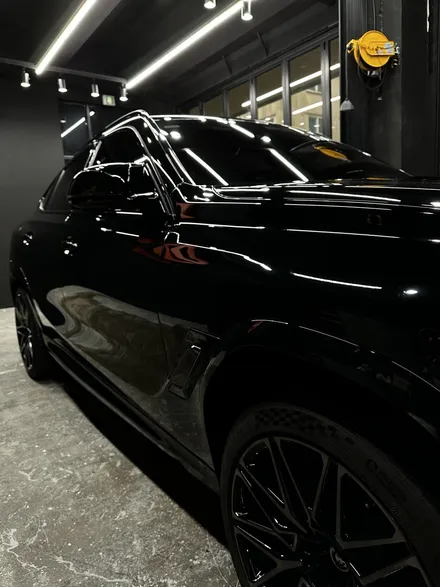수원PPF - BMW X6 M - 블랙PPF 전체랩핑 탑클래스 필름 시공 / 영통구 원천동