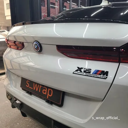 수원PPF - BMW X6 M - 블랙PPF 전체랩핑 탑클래스 필름 시공 / 영통구 원천동