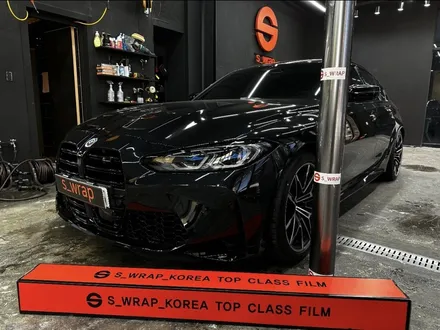 수원랩핑 - BMW M3 (G80) - 리퀴드 실버 전체랩핑 & 에스랩 PPF Full & 윈드실드 / 영통구 원천동