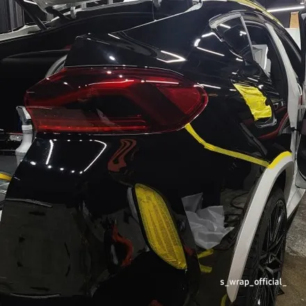 수원PPF - BMW X6 M - 블랙PPF 전체랩핑 탑클래스 필름 시공 / 영통구 원천동