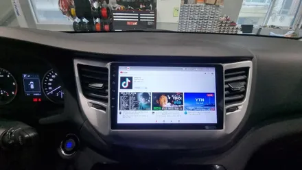 구형 제네시스 안드로이드 올인원 네비 설치