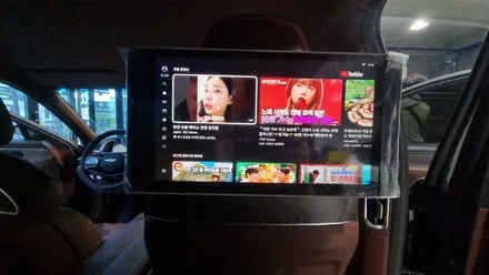 제네시스 G90 뒷좌석 안드로이드 리어모니터 설치
