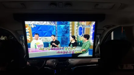 그랜드 스타렉스 천정모니터 차량용 모니터 설치