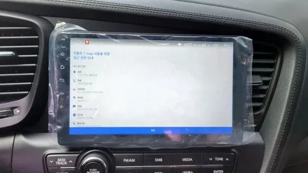 k5 정품네비 고장으로 안드로이드 올인원 네비매립