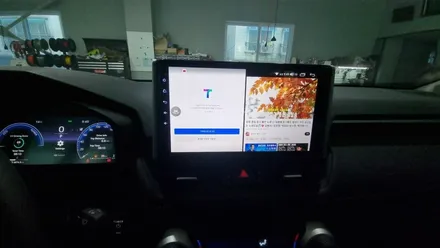 도요타 라브4  안드로이드 올인원 및 360 어라운드뷰 연동 설치