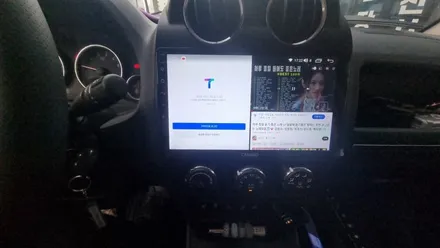 지프 컴패스 카나로 안드로이드 올인원 매립 설치