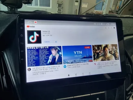 투싼ix 9인치 카나로 안드로이드 올인원 매립 설치