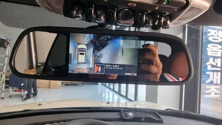 BMW미니 어라운드뷰 룸미러모니터 연결