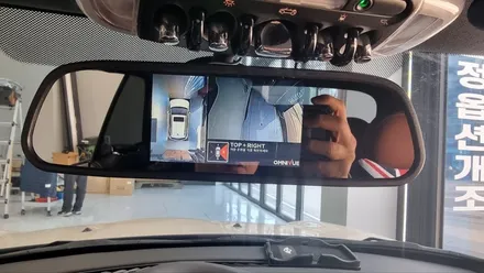 BMW미니 어라운드뷰 룸미러모니터 연결