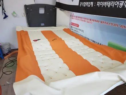 광주리무진시트 : 모하비 천장엠보싱 실내풀시공!! / 광주 북구