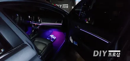 아반떼 AD 스마트 엠비언트라이트 3세대 면발광광섬유 시공 (대구LED튜닝 대구LED수리 ) / 대구 남산동