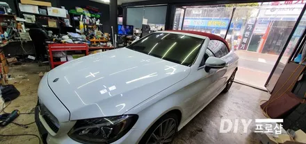 벤츠 C클래스 W205 카브리올레 엠비언트라이트 RGB 3W LED 시공 대구 엠비언트라이트 대구 LED / 대구 남산동