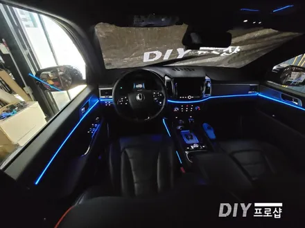 렉스턴 스포츠 엠비언트 라이트 무드등 시공 대구 다이프로샵 경북 경남 부산 울산 / 대구 남산동