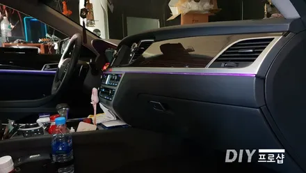 제네시스 DH G80 RGB 풀컬러 실내 앰비언트 LED무드등 (대구LED튜닝 대구LED수리) / 대구 남산동