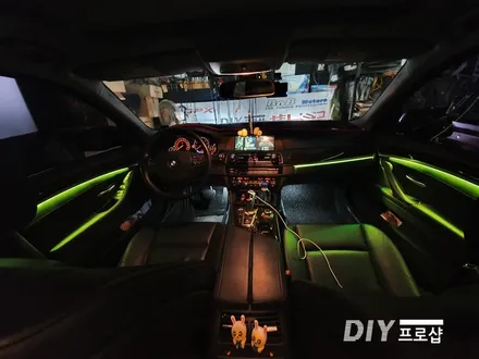 BMW F10 520D모델 엠비언트 라이트 무드등 시공 / 대구 남산동