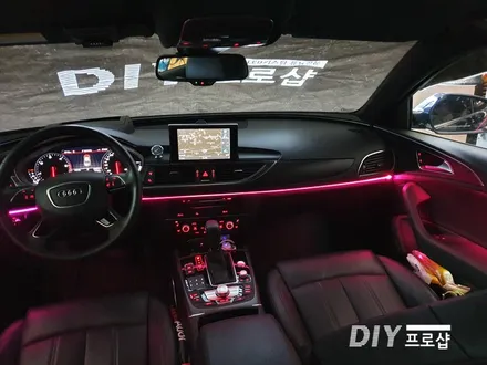 아우디 A6 엠비언트 라이트 무드등 시공 RGB 가변 히든 순정 엠비언트 DIY 프로샵 / 대구 남산동