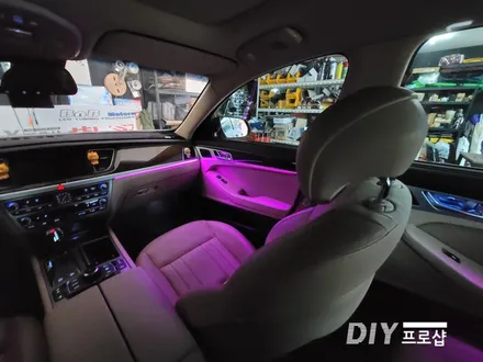 제네시스 DH G80 엠비언트 라이트 무드등 시공 대구 다이프로샵 / 대구 남산동
