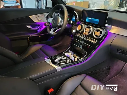 벤츠 W205 C클래스 DMX엠비언트 라이트 무드등 시공 비노출엠비언트 DMX대구대리점 다이프로샵 부산 울산 대전 경북 경남 / 대구 남산동