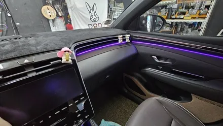 투싼 NX4 순정연동 엠비언트 라이트 실내무드등 시공 (대구 경북 경남 울산 부산 거제 광주) / 대구 남산동