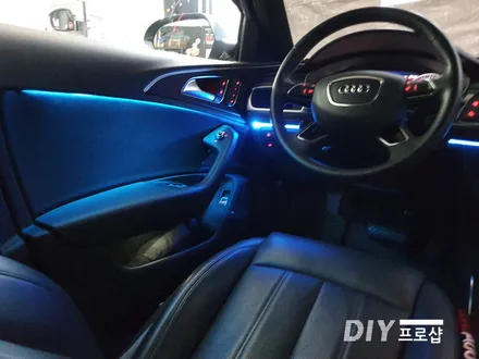아우디 A6 엠비언트 라이트 무드등 시공 RGB 가변 히든 순정 엠비언트 DIY 프로샵 / 대구 남산동