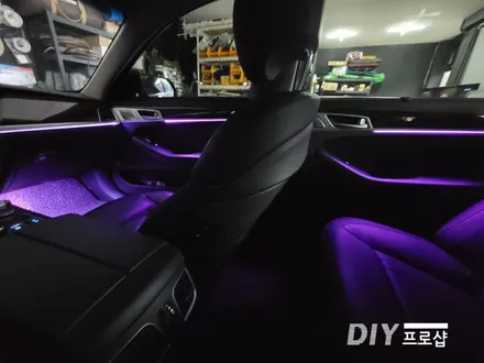 제네시스 DH G80 엠비언트 라이트 무드등 풋등 시공 대구 다이프로샵 / 대구 남산동