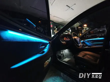 BMW F10 520D모델 엠비언트 라이트 무드등 시공 / 대구 남산동