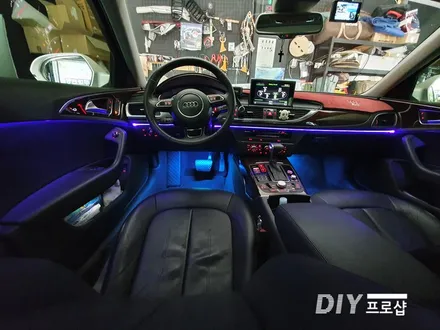 아우디 A6 순정 엠비언트 라이트 무드등 시공 RGB풋등  DIY 프로샵 대구 울산 경북 경남 부산 거제 / 대구 남산동