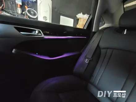 제네시스 DH G80 엠비언트 라이트 무드등 풋등 시공 대구 다이프로샵 경남 경북 울산 부산 / 대구 남산동