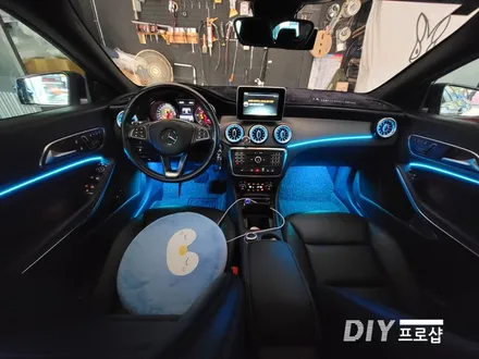 벤츠 CLA 인핏 엠비언트 라이트 무드등 풋등 송풍구 시공 대구 다이프로샵 경북 경남 부산 울산 대전 / 대구 남산동