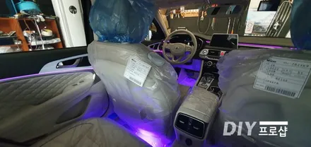 제네시스 G70 엠비언트 무드등 엠비언트 라이트 시공 대구엠비언트 무드등 전문시공업체 다이프로샵 / 대구 남산동