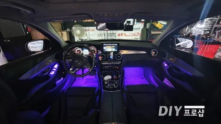 벤츠 C클래스 W205 C220 스마트 엠비언트 라이트 무드등 시공 대구 다이프로샵 / 대구 남산동