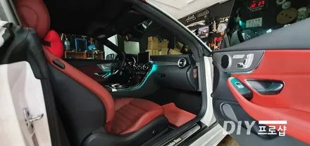 벤츠 C클래스 W205 카브리올레 엠비언트라이트 RGB 3W LED 시공 대구 엠비언트라이트 대구 LED / 대구 남산동
