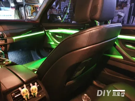 BMW F10 520D모델 엠비언트 라이트 무드등 시공 / 대구 남산동