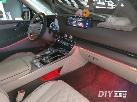 제네시스 GV80 순정 엠비언트 라이트 무드등 풋등 시공 대구 다이프로샵 대전 부산 울산 경남 경북 / 대구 남산동