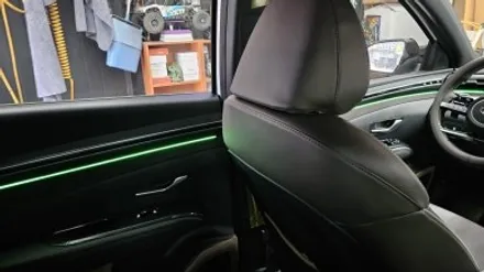 투싼 NX4 순정연동 엠비언트 라이트 실내무드등 시공 (대구 경북 경남 울산 부산 거제 광주) / 대구 남산동