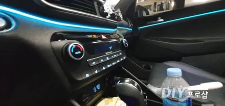 대구 투싼 TL 페이스리프트 엠비언트 무드등 엠비언트 라이트 시공 대구엠비언트 전문장착점 다이프로샵 / 대구 남산동