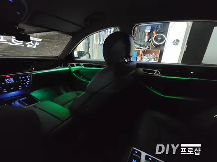 제네시스 DH G80 엠비언트 라이트 무드등 풋등 시공 대구 다이프로샵 경남 경북 울산 부산 / 대구 남산동