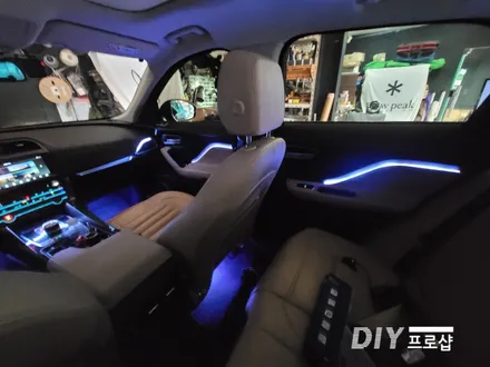 재규어 F-PACE DMX엠비언트 라이트 무드등 풋등 시공 대구 다이프로샵 대전 경북 경남 부산 울산 / 대구 남산동