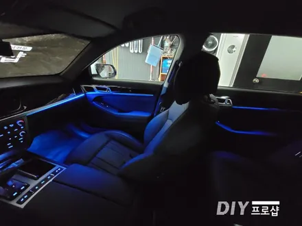 제네시스 DH G80 엠비언트 라이트 무드등 풋등 시공 대구 다이프로샵 경남 경북 울산 부산 / 대구 남산동