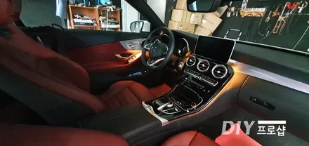 벤츠 C클래스 W205 카브리올레 엠비언트라이트 RGB 3W LED 시공 대구 엠비언트라이트 대구 LED / 대구 남산동