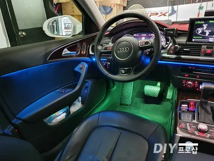 아우디 A6 순정 엠비언트 라이트 무드등 시공 RGB풋등  DIY 프로샵 대구 울산 경북 경남 부산 거제 / 대구 남산동