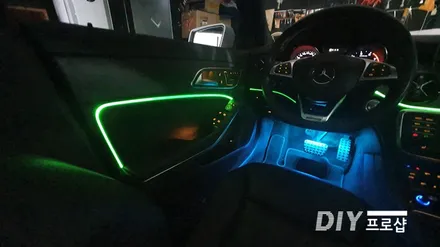 벤츠 CLA클래스 45 AMG 스마트 엠비언트 라이트 무드등 RGB 풋등 시공 대구 다이프로샵 (KC인증) / 대구 남산동