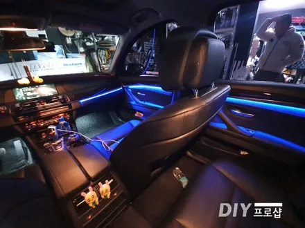 BMW F10 520D모델 엠비언트 라이트 무드등 시공 / 대구 남산동