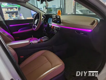 쏘나타 DN8 순정 엠비언트 라이트 무드등 광량 업그레이드 대구 다이프로샵 경북 경남 부산 울산 / 대구 남산동