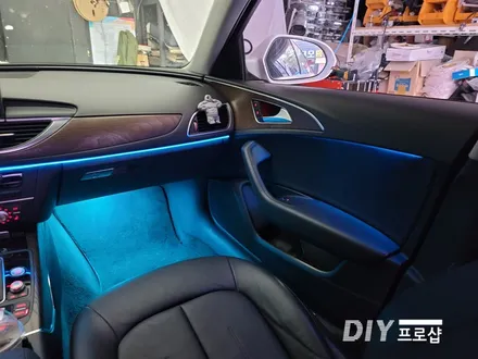 아우디 A6 순정 엠비언트 라이트 무드등 풋등 광량 업그레이드 대구 다이프로샵 부산 울산 대전 경북 경남 / 대구 남산동
