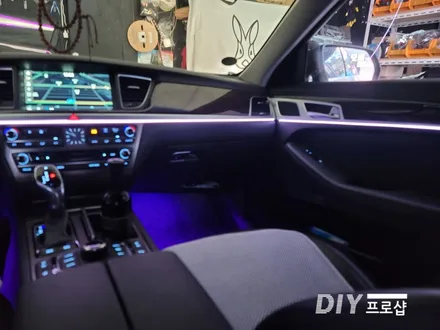 제네시스 DH G80 DMX엠비언트 라이트 무드등 풋등 교체시공 대구 다이프로샵 대전 경북 경남 부산 울산 / 대구 남산동