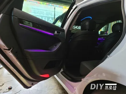 제네시스 DH G80 엠비언트 라이트 무드등 풋등 시공 대구 다이프로샵 경남 경북 울산 부산 / 대구 남산동