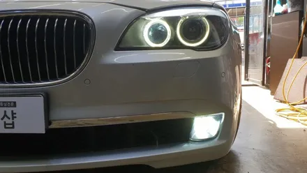 BMW 740LI 7시리즈 F01 LED안개등 LED 엔젤아이 링마커 아이라인 시공 (대구LED튜닝,대구LED수리) / 대구 남산동